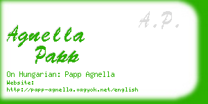 agnella papp business card